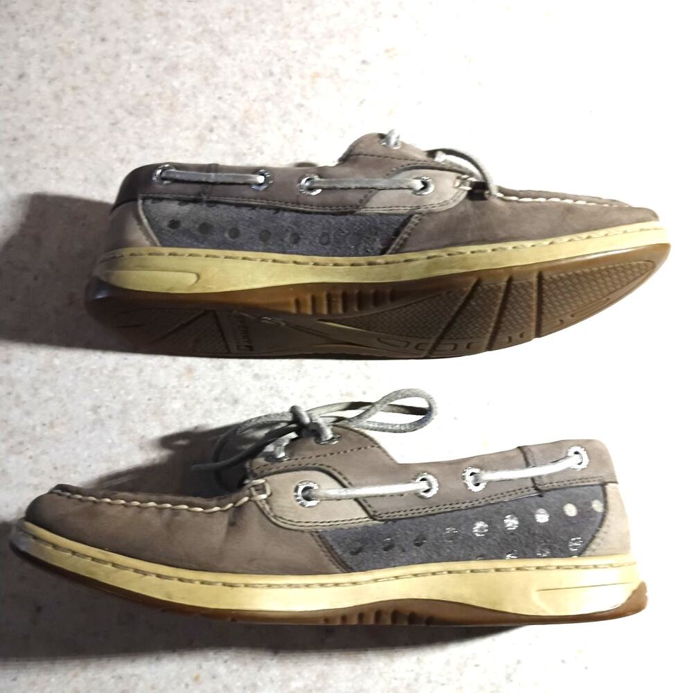 Sperry Top Sider Leather Boat Shoes Womens 6.5 Brown Preppy Coastal Loafers
